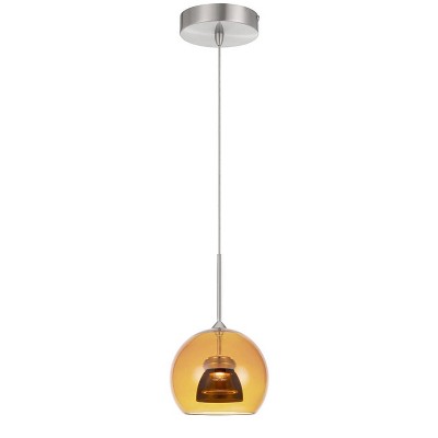 4.75" Integrated LED Dimmable Double Glass Mini Pendant Smoke Shade - Cal Lighting