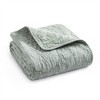 Helena Sage Quilted Throw - Levtex Home - 2 of 4