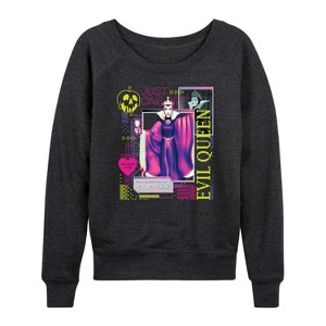 Women's - Disney - Evil Queen Vapor Wave Lightweight French Terry Slouchy - 1 of 4