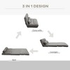 NicBex Bean Bag Chair with Adjustable Backrest and Headrest Convertible Floor Chair Lazy Sofa Chair with 2 Pillows for Living Room, Bedroom - 4 of 4