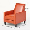 NicBex Linen Accent Chair,Upholstered Living Room Chairs with High Backrest,Modern Armchair,Adjustable Push Back Accent Chairs for Living Room - 3 of 4