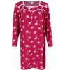 Elegant Emily Women's Floral Lace Long Sleeve Sleep Gown - 4 of 4
