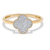 H.J. Namdar 0.17 ct tw Diamond Clover Cluster Ring 14K Yellow Gold Natural Diamonds - 2 of 4