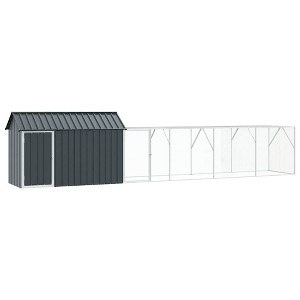vidaXL Bird Cage Anthracite 416.5 x 103 x 142 cm Galvanized steel - 1 of 4