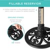 Best Choice Products Outdoor Rustic Pedestal Bird Bath Accent for Garden, Yard w/ Fleur-de-Lis Accents - 3 of 4