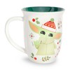 Silver Buffalo Star Wars: The Mandalorian Grogu Holiday Icons Wide Rim Ceramic Mug | 16 Ounces - 2 of 4