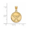 Black Bow Jewelry 10k Yellow Gold Buffalo Sabres NHL Medium Pendant - 2 of 3