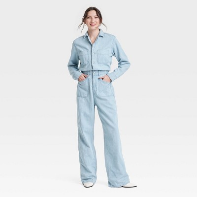 Women's Denim Baggy Jumpsuit - Universal Thread™