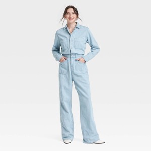 Women's Denim Baggy Jumpsuit - Universal Thread™ - 1 of 3