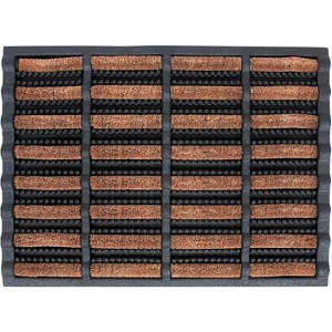 KOVOT Mud Scrubber Tray Mat Outdoor or Indoor Doormat Boots Scrapper – 29" x 17.5" - 1 of 4