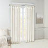 PAGED Faux Silk Blackout Curtains for Bedroom,Window Curtain Panel with Twisted Tab Top,Lined,Curtains for Living Room,Machine Washable - 2 of 4