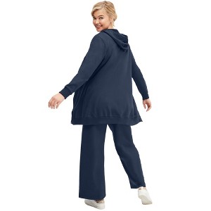 ellos Wide Leg French Terry Sweatpant - 1 of 4