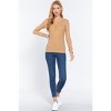 Slickblue Long Sleeve V-Neck Thermal Top with Placket – Pecan – Cozy Fit – Ideal for Layering & Casual Looks – S - 3 of 4