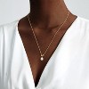 Lariat Gold Necklace for Women: Dainty 14K Gold Plated/Silver Y-Shaped Beaded Drop Chain, Trendy Gift - 4 of 4