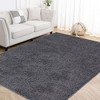 Solid Shaggy Rug Modern Indoor Carpet Fluffy Plush Rug Shag Area Rug Home Decor - 3 of 4