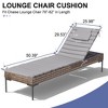 Crestlive Products Outdoor Portable Egg Rolls Chaise Lounge Cushion - 2 of 4