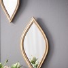 FURNIinspire Decorative Wall Mirrors Diamond Shaped Accent Mirror Set for Modern Farmhouse Decor, Gold, 0.6"*13"*0.7" - 4 of 4