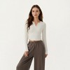 Anna-Kaci Active Women’s High Waist Wide Leg Pants with Soft Stretch Fabric Relaxed Flowing Silhouette - 3 of 4