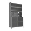 Dexmalle 73'' Tall Anti-Tip Kitchen Pantry Cabinet with Pegboard,Gray - 2 of 4
