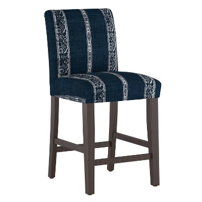 Counter Height Barstool Block Striped Navy - Threshold™