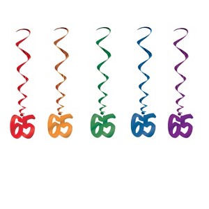 Beistle Celebrate Your Milestone Event with these Colorful Whirls from Beistle, 3', (10/Pkg) - 1 of 1