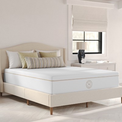 Martha Stewart SleepComplete 12 Inch Medium Plush Dual-Action Cooling Gel Memory Foam Mattress with Soft Breathable CoolWeave Jacquard Quilted Top