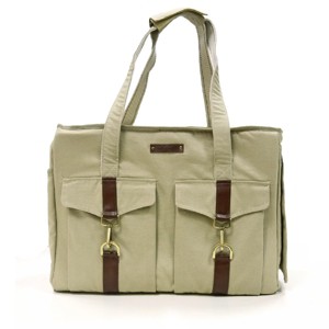 Dogo Pet Fashions Buckle Tote V2 Pet Carrier Bag - Beige - 1 of 4