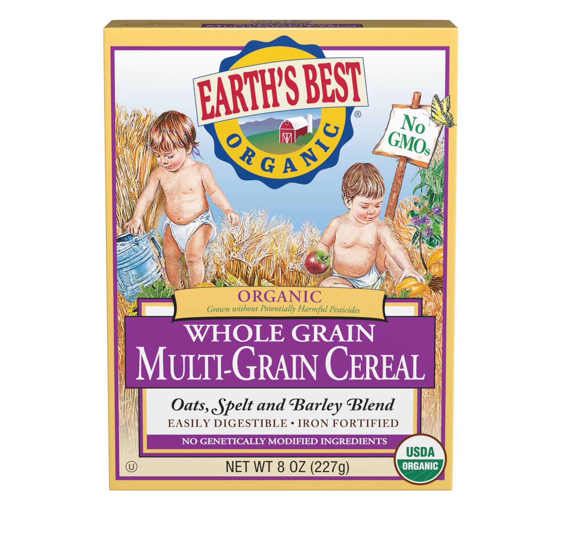 Earth's Best Organic Multi-Grain Whole Grain Baby Cereal - 8oz