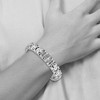 Black Bow Jewelry Men's 12mm Stainless Steel Heavy Cross Link Bracelet, 8.25 Inch - 4 of 4