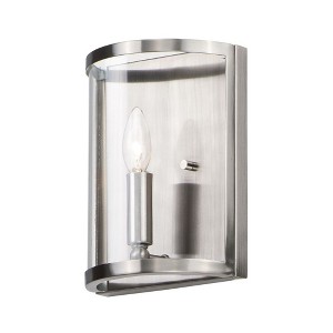 Maxim Lighting Sentinel 1 - Light Wall Light in  Satin Nickel - 1 of 4