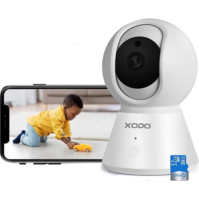 XODO E6 Wireless Wi-Fi Security Camera 1080P HD Baby Monitor 2 Way Audio, 1 of 6