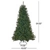 KWPZQEB 7FT Artificial Christmas Tree, Hinged Tree with Metal Stand, Feel Real for Indoor, Holiday Festival, Green - 4 of 4
