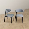 Vynxaria Grey Dining Chairs - Set of 2 for Modern Elegance - 4 of 4