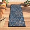 Floral Bohemian Non-Slip Indoor Outdoor Area Rug by Blue Nile Mills - 2 of 4