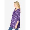 Woman Within Women's Plus Size V-Neck Pintucked Tunic - 4 of 4