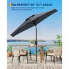 7.5ft Navy Blue Patio Umbrella with Tilt Crank - UV Protection & Waterproof for Outdoor Use - 4 of 4