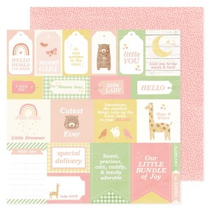 American Crafts Patterned Double-Sided Cardstock 12"X12" - 1 of 2