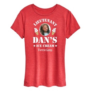 Women's - Forrest Gump - Lieutenant Dan's Ice Cream Short Sleeve Graphic T-Shirt - 1 of 4