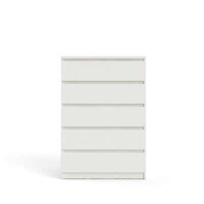 Tvilum, Scottsdale 5 Drawer Chest, White Woodgrain