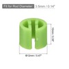 Unique Bargains Fit 0.14 Inch Rod Clothes Hanger Color Coding Markers Blank Tags 150 Pcs - 2 of 4