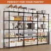 WOWLIVE 5 Tier Wire Shelving Unit Heavy Duty Metal Shelves for Storage Adjustable Garage Shelving Rack Pantry Kitchen - 3 of 4