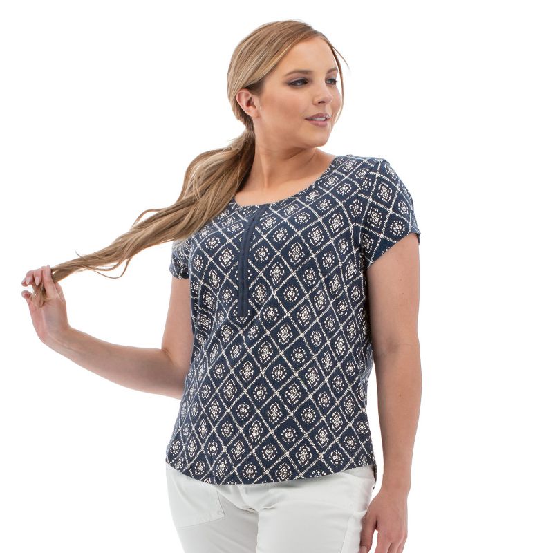 Aventura Clothing Women's Kristy Cap Sleeve Scoop Neck T-Shirt, 3 of 5