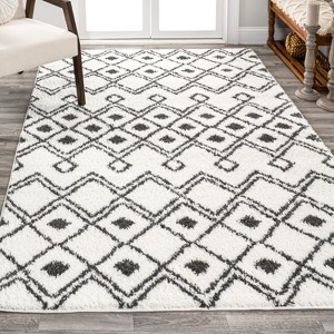 JONATHAN Y Caimari Moroccan Diamond Shag Area Rug - 1 of 4