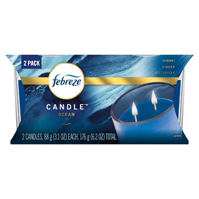 Febreze Candle Odor-Eliminating Air Freshener Ocean -2ct