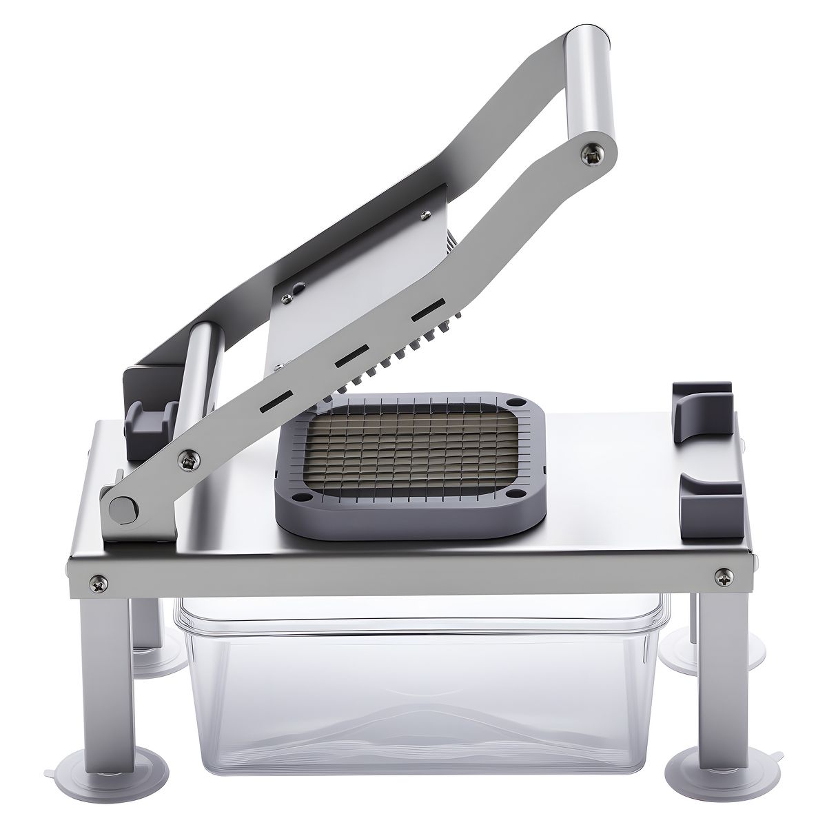 VEVOR Vegetable Chopper Mandoline Slicer, All-in-1 Food Veggie Cutter with 8 Stainless Steel Blades, Cheese Grater Onion Potato Salad Dicer, Silver