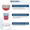 Diamond Tile Hole Saw Kit 10pcs, for Tile Porcelain Ceramic Marble with Chamfer Drill Bit and Hexagonal Shank Adapter - 3 of 4