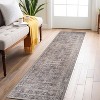 World Rug Gallery Calista Multi Vintage Indoor Rug – Machine Washable Flat Pile with Non-Slip Backing - 2 of 4