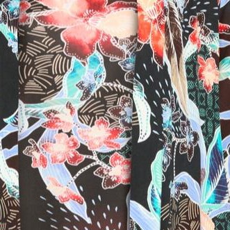 black floral