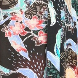 black floral
