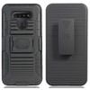 Nakedcellphone Combo for LG K51, Reflect - Ring Grip/Stand Case and Belt Clip Holster - Black - 2 of 4
